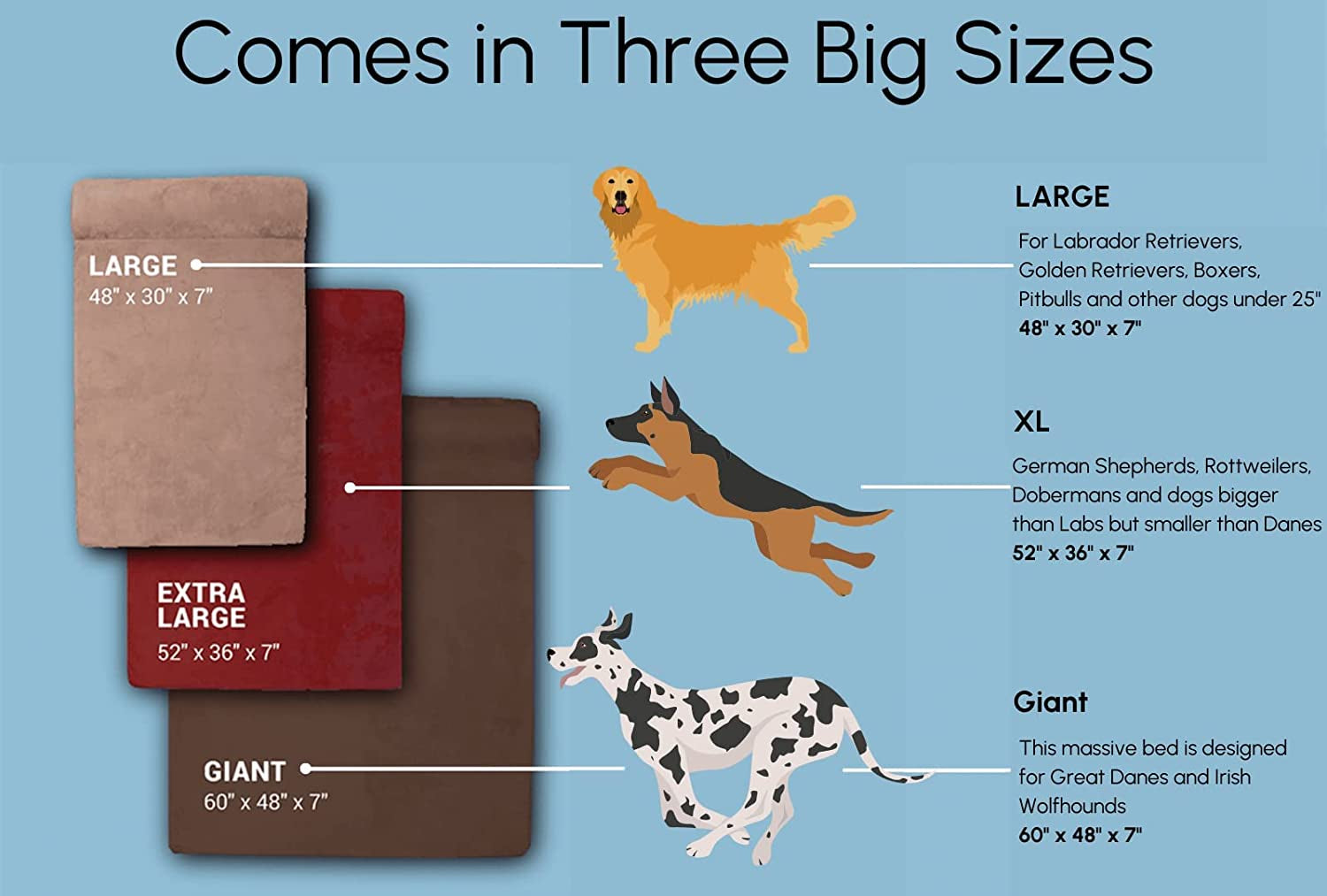 Barker Beds Sleek Extra Large Dog Bed (XL, Chocolate) – 7" Thick Soft & Comfortable Orthopedic Cushion – XL Dog Bed – Durable & Washable Microsuede Cover – Made in USA